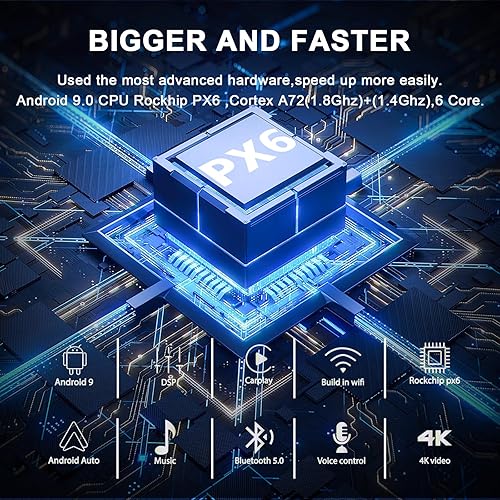 Miniatura 4 de CUSP Radio estéreo de coche de 12.1 pulgadas navegación GPS para Ford F150 Raptor 2015-2021 F250 F350 F450 2017-2021, pantalla vertical Android PX6