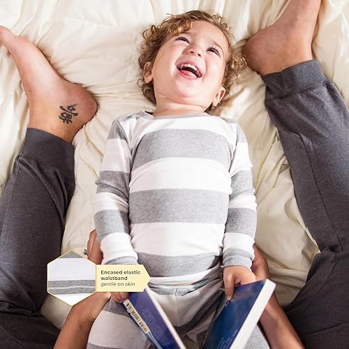 Miniatura 3 de Burt's Bees Baby - Juego de pijama de 2 piezas para bebés y niños incluye camiseta y pantalón, 100% algodón orgánico