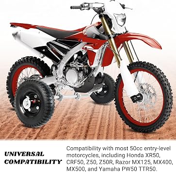 AR-PRO Dirt Bike Training Wheels for PW50, CRF50, MX125 and 49cc/50cc Bikes
