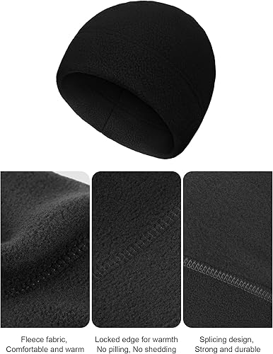 Miniatura 5 de 4 gorras de calavera para hombre, gorro de forro polar suave, grueso, resistente al viento, para exteriores, para mujer