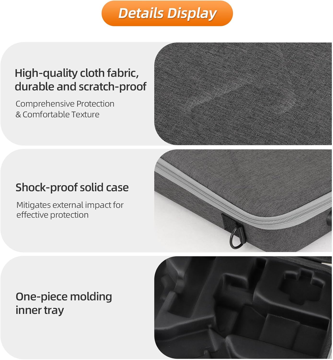 Carrying Case for DJI RS 4 MINI Combo, Travel Storage Bag Hard Case Protective Cover Shoulder Bag for RS4 Mini Gimbal Stabilizer Kit Accessories Portable Organizer Full Protection