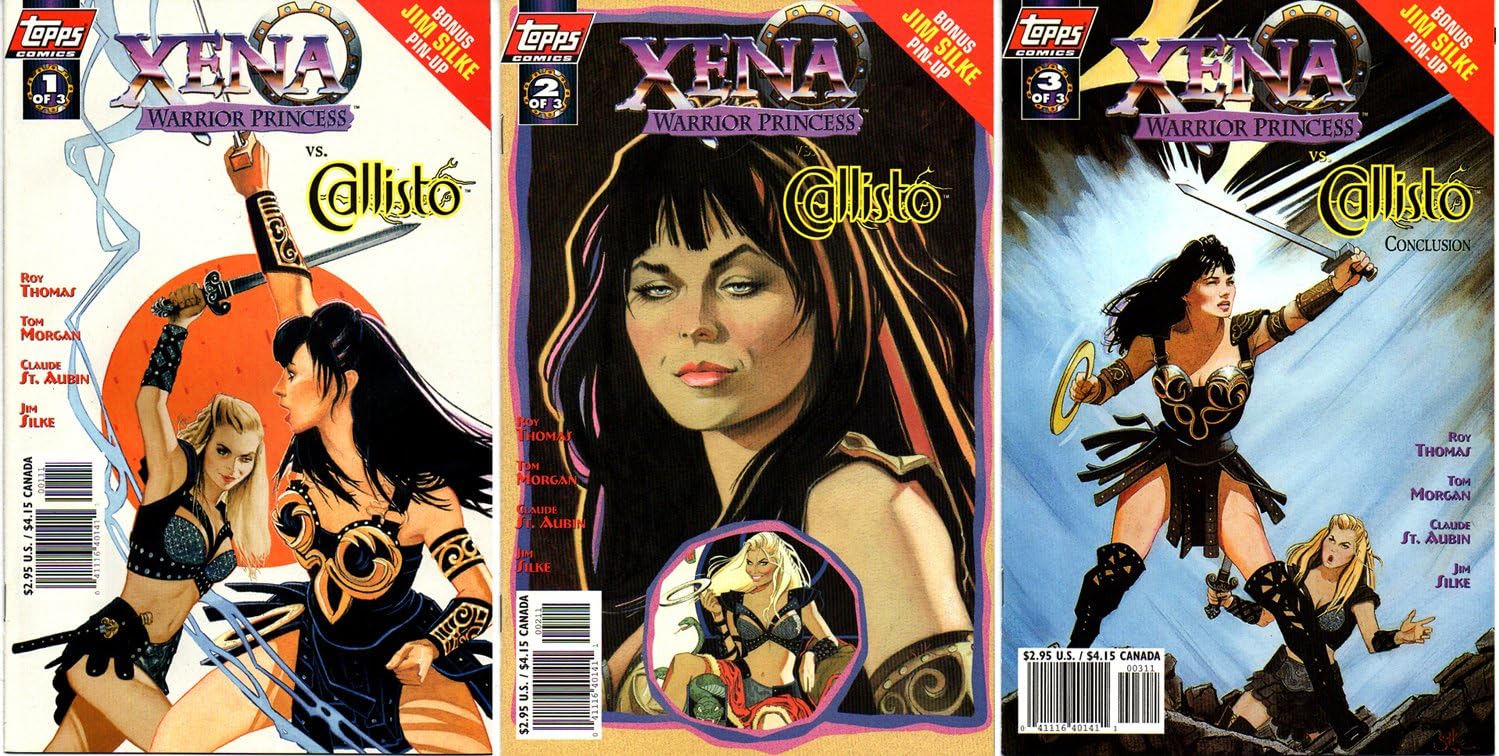 Xena vs Callisto #1-3 Complete Limited Series (Topps Comics 1998 - 3 Comics)