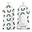 Squooshi Reusable Baby Food Pouches for Toddlers | BPA Free Plastic, Food Safe, Freezer Safe | Refillable for Applesauce Yogurt & Puree Squeeze Pouch | 12 Pack | 5 oz | Assorted Designs
