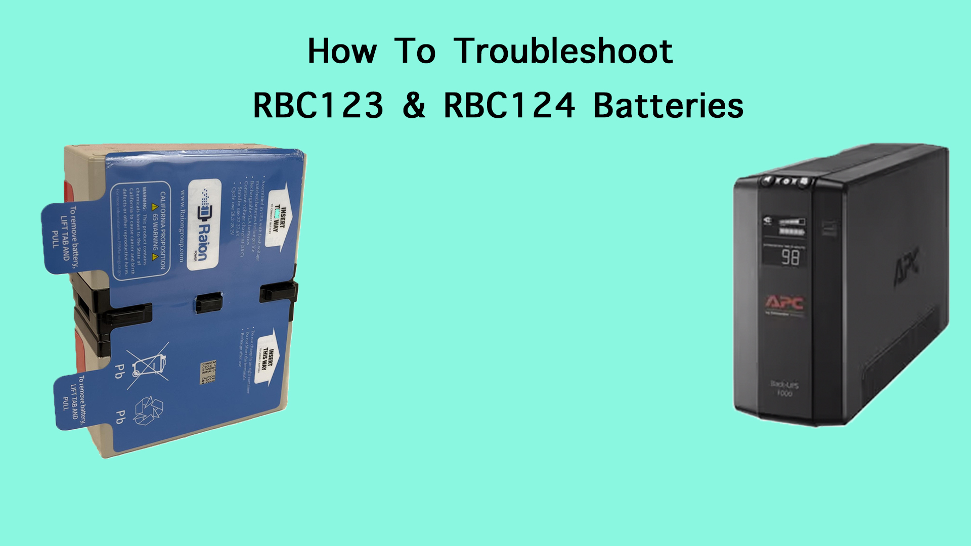 Watch APC RBC123 & APC RBC124 UPS Battery Troubleshooting on Amazon Live
