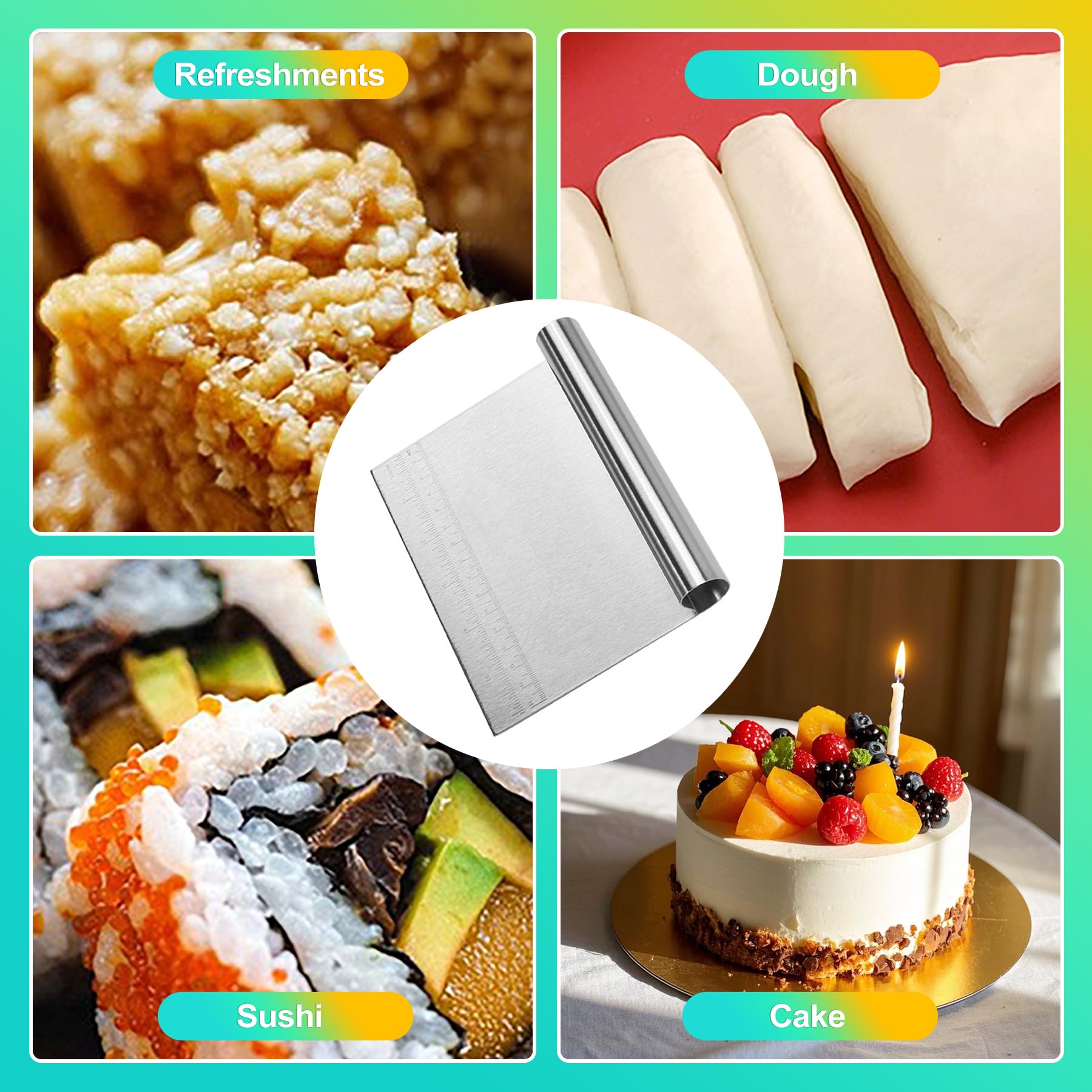 Stainless Steel Dough Cutter Set - Bread & Pastry Tools -6 Stainless Steel Dough Cutter Set - Bread & Pastry Tools -6
