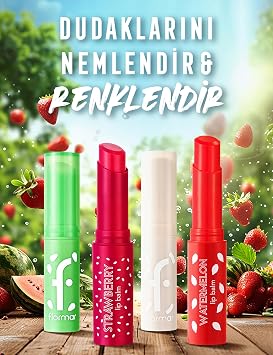 Flormar Shea ve Kakao Yağı İçeren Stik Renkli Dudak Nemlendiricisi - Lip Balm -005 WATERMELON-8690604555406
