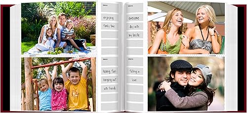 Miniatura 2 de Pioneer - Álbum de fotos con marco de escritura en relieve, color rojo