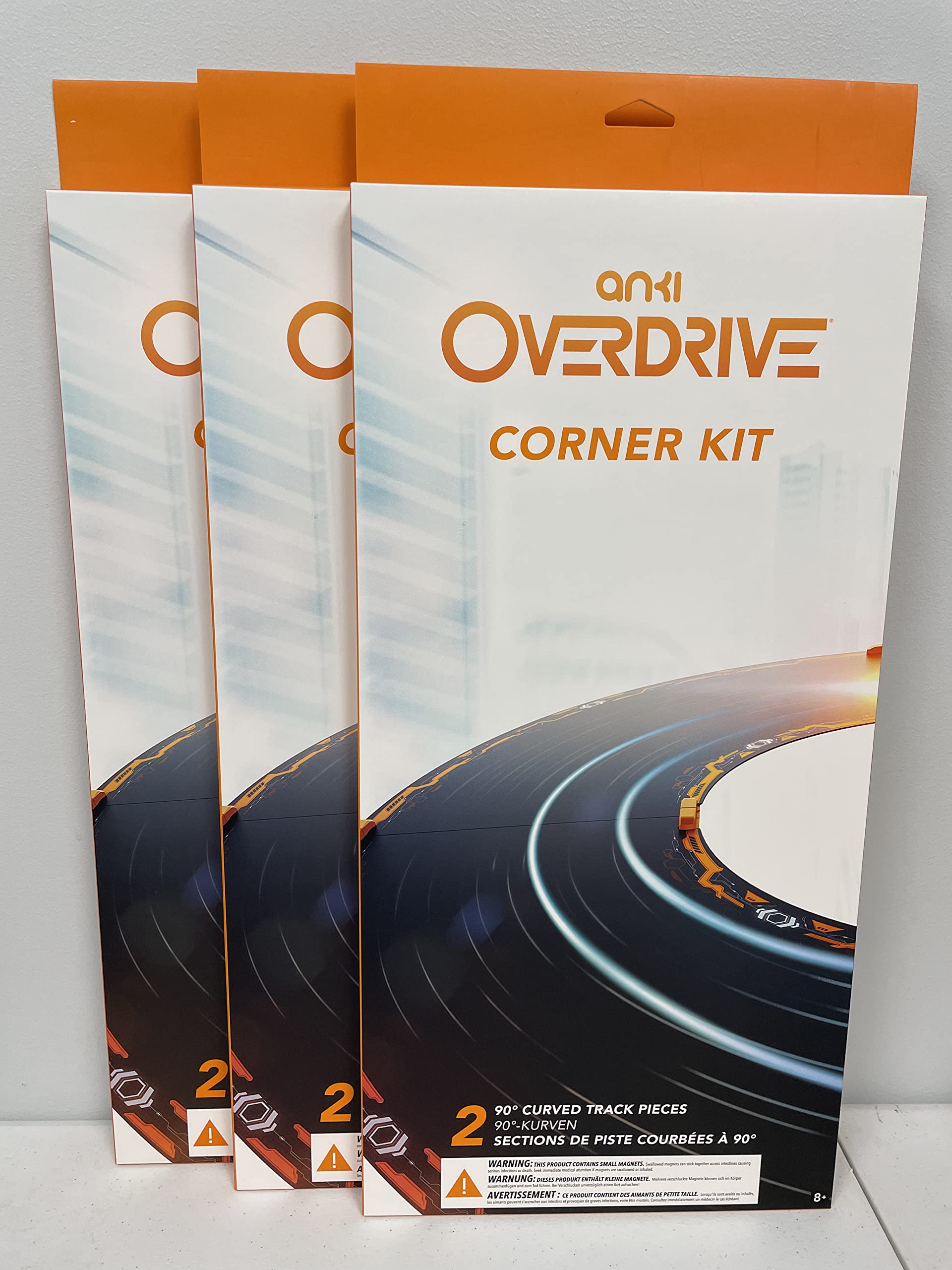 Anki Overdrive 2X Corner Kits! Modern, Adults, 3 inches x 3 inches x 30 inches, Unisex, Vehicles, False