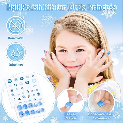 Miniatura 5 de Shemira Kit de esmalte de uñas para niñas de 7 a 12 años, juguete de arte de uñas para niñas de 5, 6, 7, 8, 9, 10, 11, 12 años, estudio de arte de