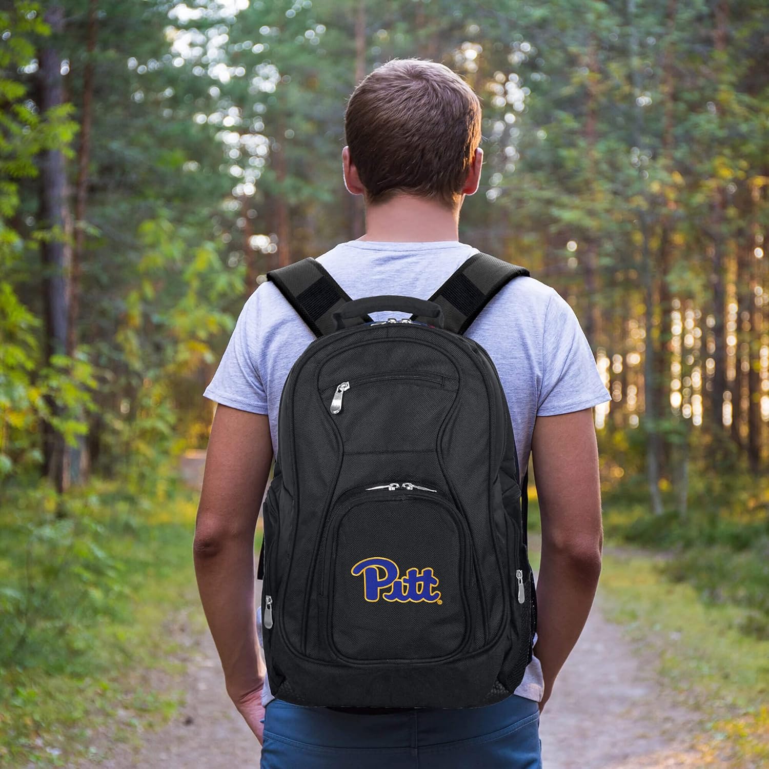 Denco University of Pittsburgh Panthers Laptop Backpack- Fits Most 17 Inch Laptops and Tablets - Ideal for Work, Travel, School, College, and Commuting