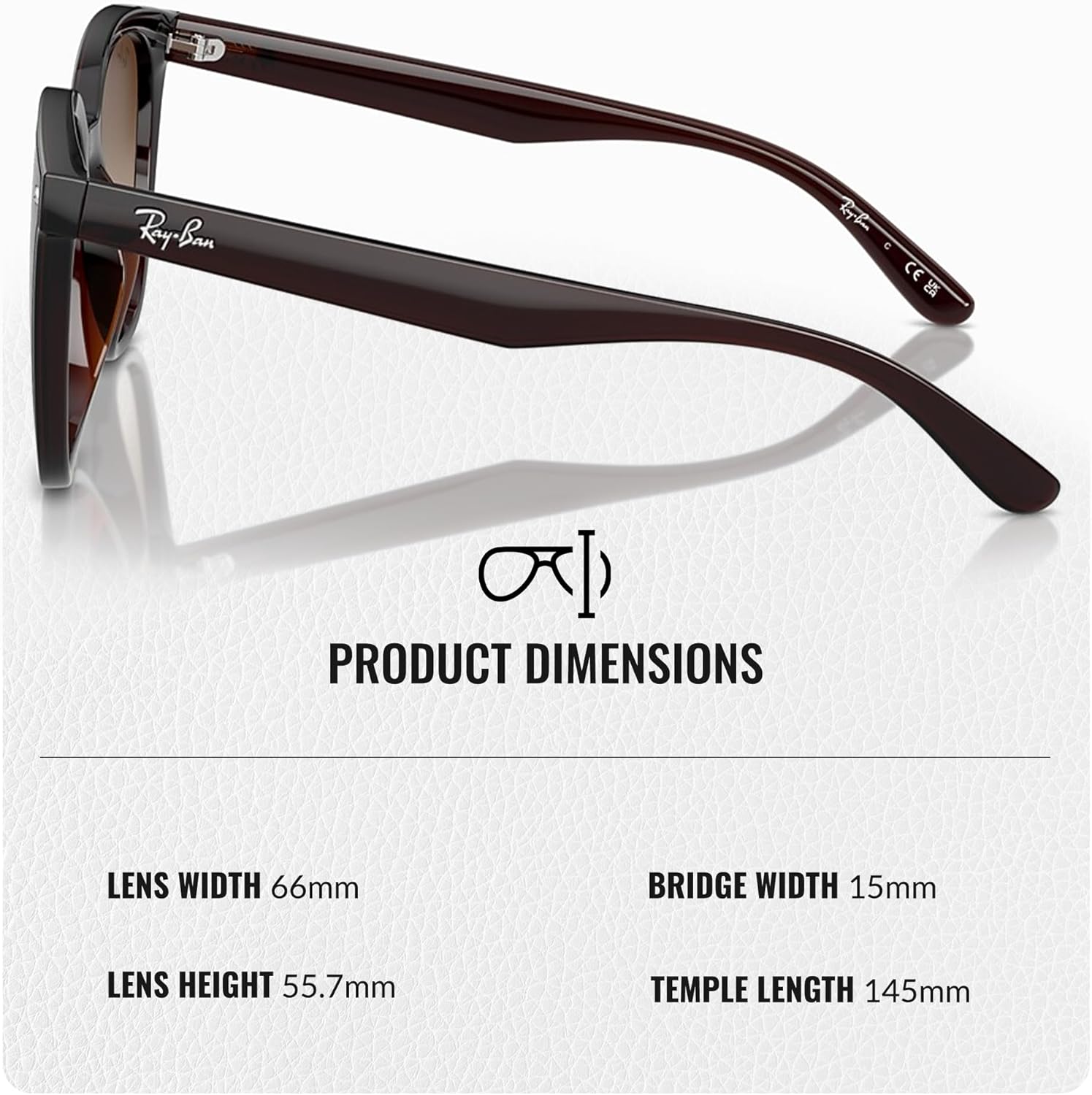 Ray-Ban RB4423D Square Shaped Sunglasses for Men & Women with Official RAYBAN Eyewear Kit