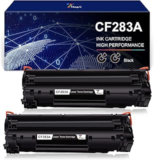 7Magic Compatible Toner Cartridge Replacement for HP CF283A 83A Compatible with Laserjet Pro M201dw M201n Compatible with MFP M225dn M225dw M125a M125rnw M127fn M127fp printer (2-Packs,Black)