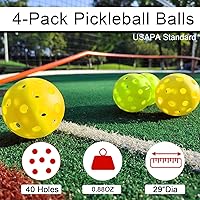 Vista 6 de Zdgao Pickleball Set with Net for Driveway, 22 FT Regulation Size Pickle Ball Net Set with Pickleballs, Court Markers and Carry Bag, Steady Metal