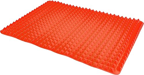 Southern Homewares Healthy Homewares - Bandeja de silicona elevada para hornear antiadherente para cocina color rojo