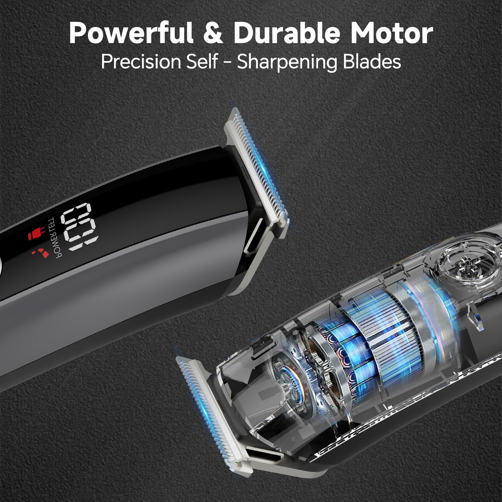 Recortadora de barba para hombres, maquinilla de afeitar eléctrica para nariz, cuerpo, cara y bigote, cortadora de pelo 5 en 1, afeitadoras inalámbricas para hombres, kit de aseo ideal para regalo