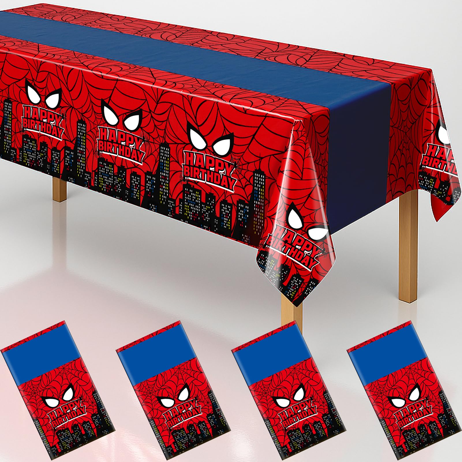 Photo 1 of byojia Spider Hero Tablecloths, 4 Pack