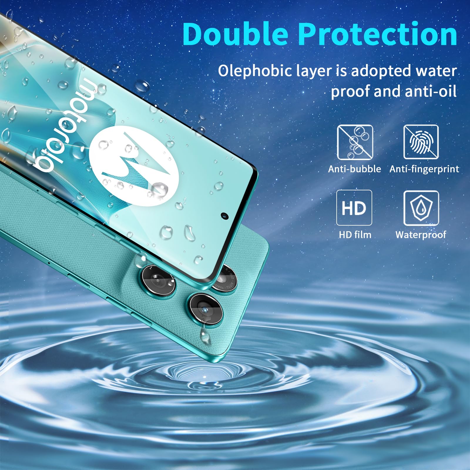 4x Vetro Protezione Fotocamera Per Motorola Edge 60 Pro – 3MK – Anti Graffio E Impronte