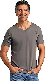 True Classic Mens V Neck T Shirts – Soft, Fitted Undershirts for Men Pack – Mens Undershirts – Cotton Blend, Tag-Free