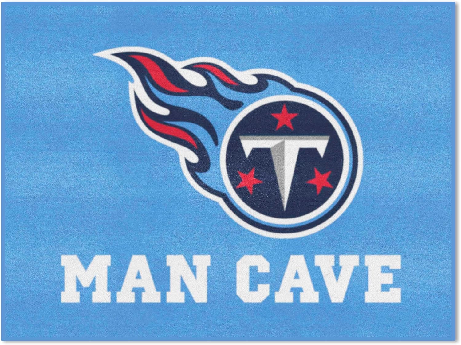 FANMATS 14380 NFL Tennessee Titans Nylon Universal Man Cave All-Star Mat , 34"x45"