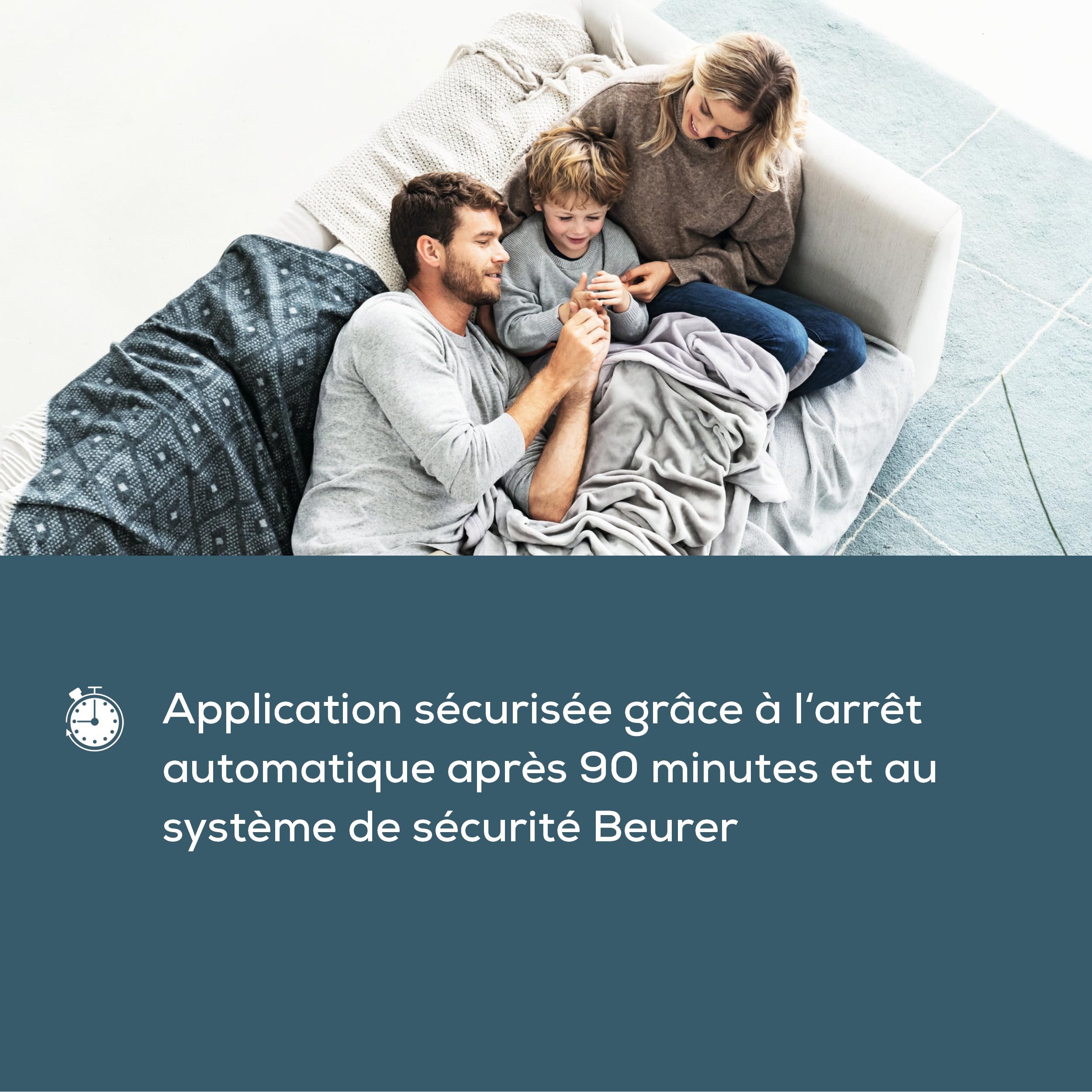 Beurer HK 43 Coussin Chauffant Électrique, Coussin Thermique Extra Moelleux avec Arrêt Automatique et 3 Niveaux de Température, Lavable en Machine Jusqu'à 30 °C, Blanc