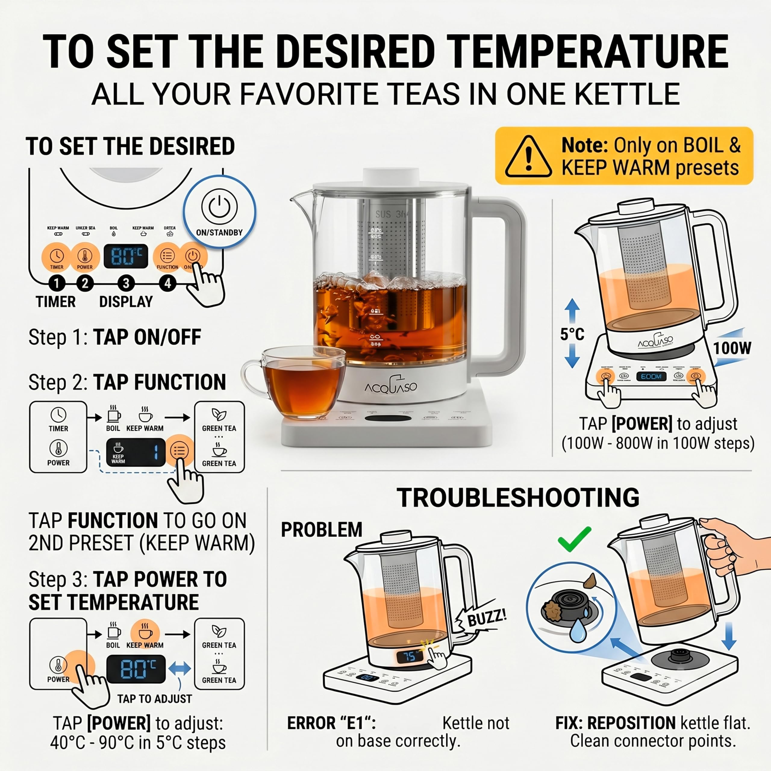 Boil Pro Smart Electric Kettle - Precise Temp Control -5 Boil Pro Smart Electric Kettle - Precise Temp Control -5