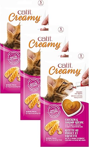 Miniatura 14 de Catit Creamy - Paquetes personalizados de golosinas para gato que puede lamer