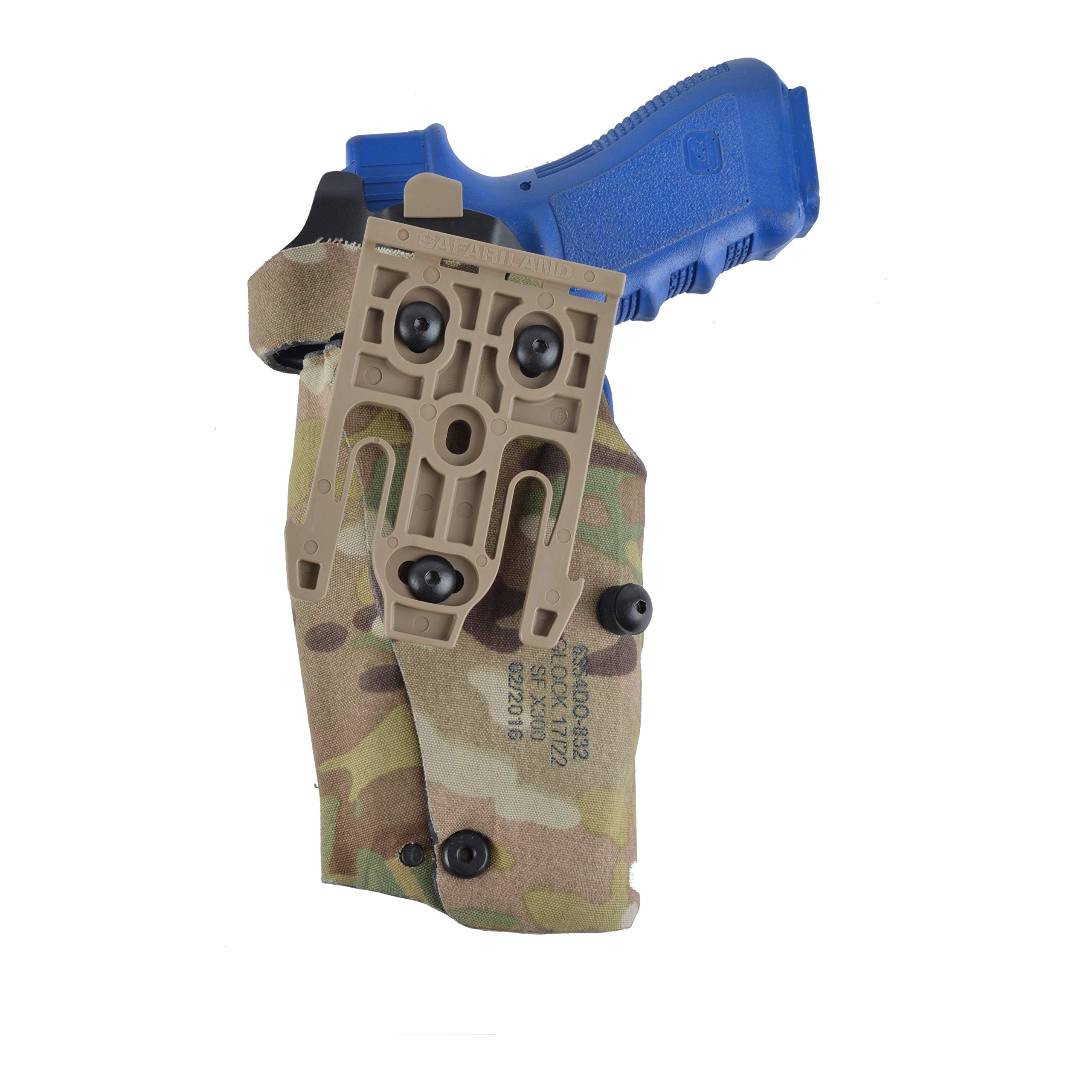 Safariland® 6354DOMS19-Light/RDS ALS Holsterkorpus QLS-Gabel MS19, STX/Cordura® / Ranger Green, re, Glock19, 23, 46, (Gen 3-4) +M3, TLR-1, SF X200/X300U + Dr. Opt
