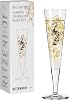 RITZENHOFF 1079013 Champagne Glass 200 ml - Brilliant Night Champagne 2023 - Designer Piece with Real Gold - Made in Germany