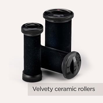 BaByliss Thermo-Ceramic Heated Hair Rollers, Long Lasting Curls, 20 Hair Rollers with Pins, All Hair Types, Anti-Frizz, Black, 3035U