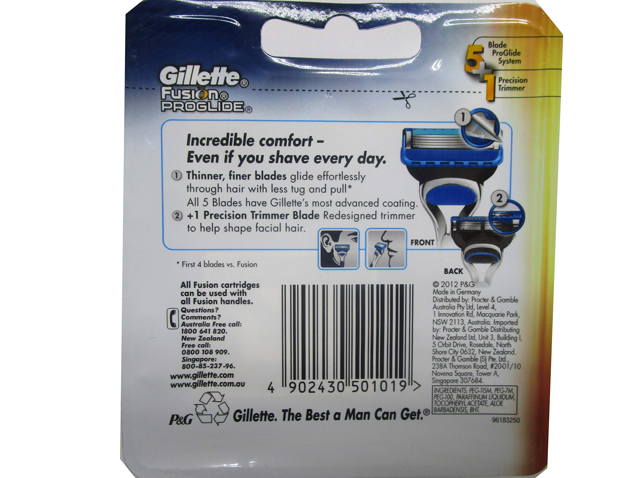 Gillette 8 Fusion PROGLIDE Neu,Ovp