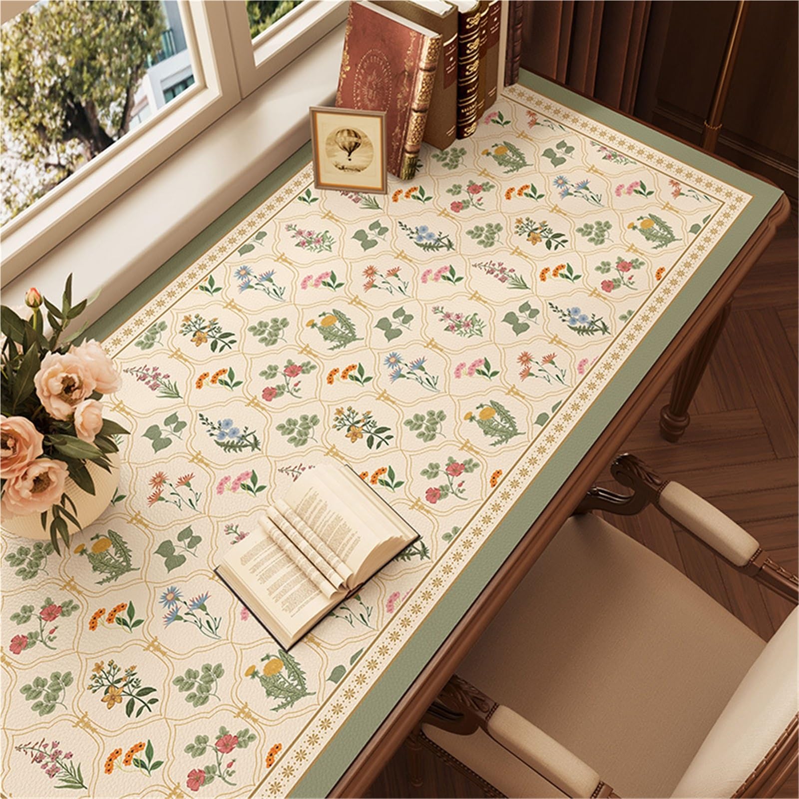 Table Runner American Fireplace Cabinet, Table Mat, Shoe , Entrance , Countertop, Long Tablecloth, Waterproof And Oil Tea , Desktop Protective(B,60*80cm)