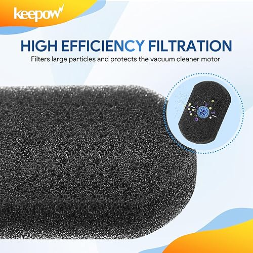 Miniatura 5 de KEEPOW Juego de filtros de vacío 2033 compatibles con Bissell Featherweight Stick Aspiradora ligera sin bolsa 2033, 20331, 20333, 20336, 20339,
