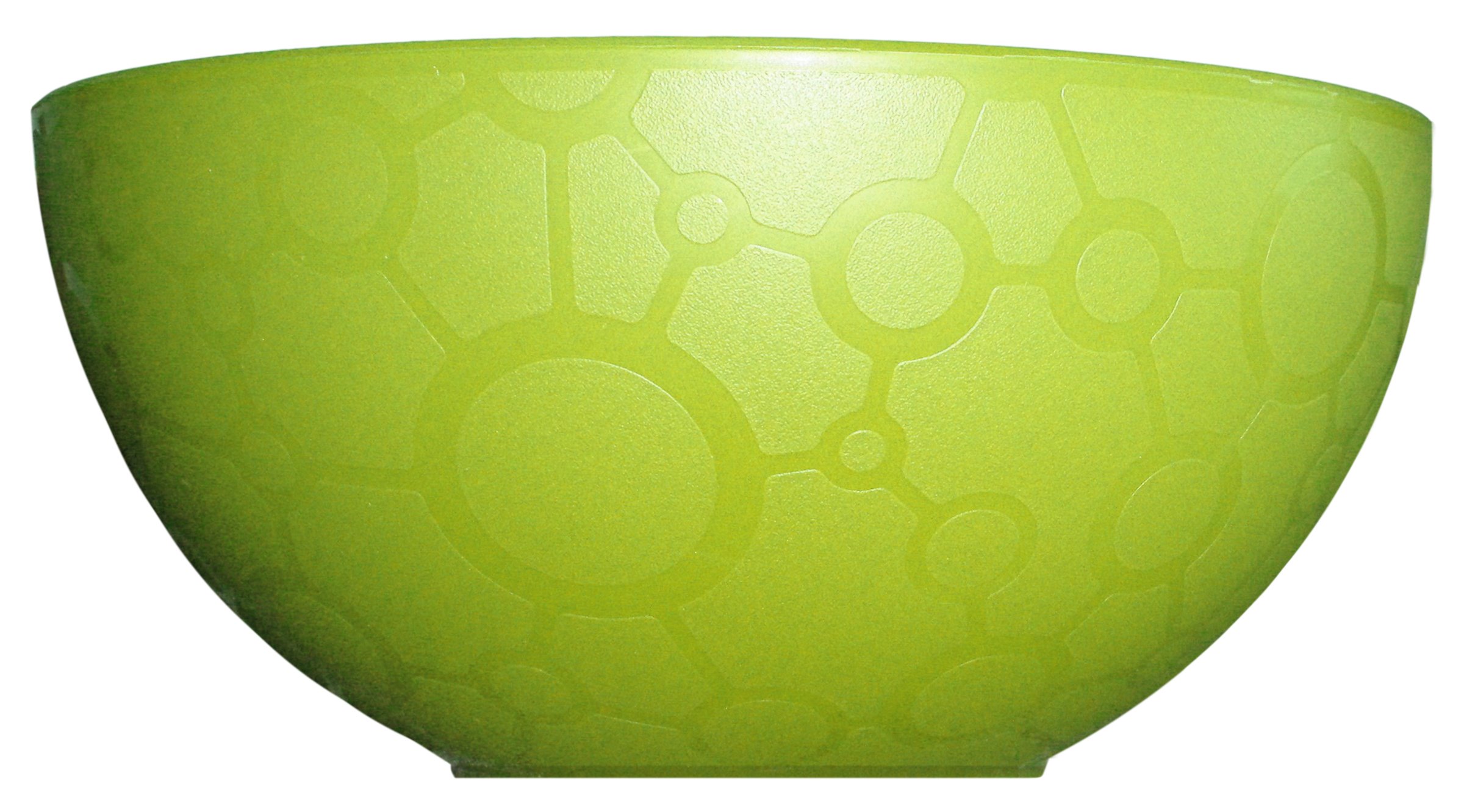 GIO'STYLEGiostyle 100% Recyclable PP Salad Bowl, S, Green, Plastic
