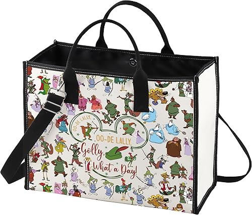 LEVLO Bolsa de maquillaje cosmética Fox para fanáticos de la película, regalo Oo-De-Lally Oo-De-Lally Golly What a Day Zipper Bag Bag