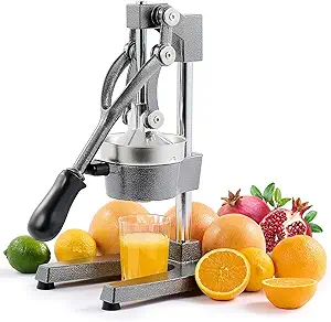 CO-Z Hand Press Juicer Machine, Manual Orange Juicer and Professional Citrus Juicer for Orange Juice Pom Lime Lemon Juice, Commercial Lemon Squeezer, Easy to Clean, Gray