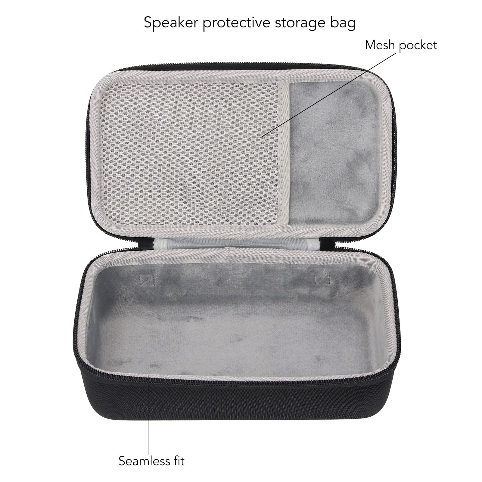 Hard Case for Home Speaker and Accessories, Protective Travel Storage Case, Hard Shell Carrying Case