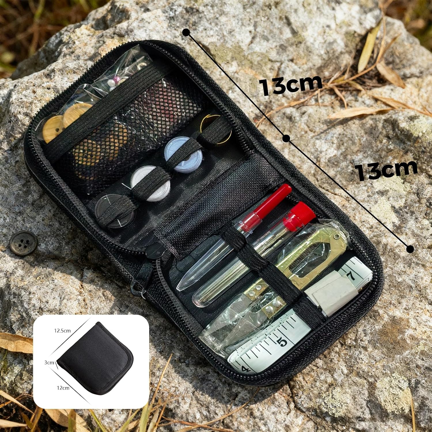 Army Sewing Kit for Adult Men Military Survival Emergency Sewing Kit Button image 2