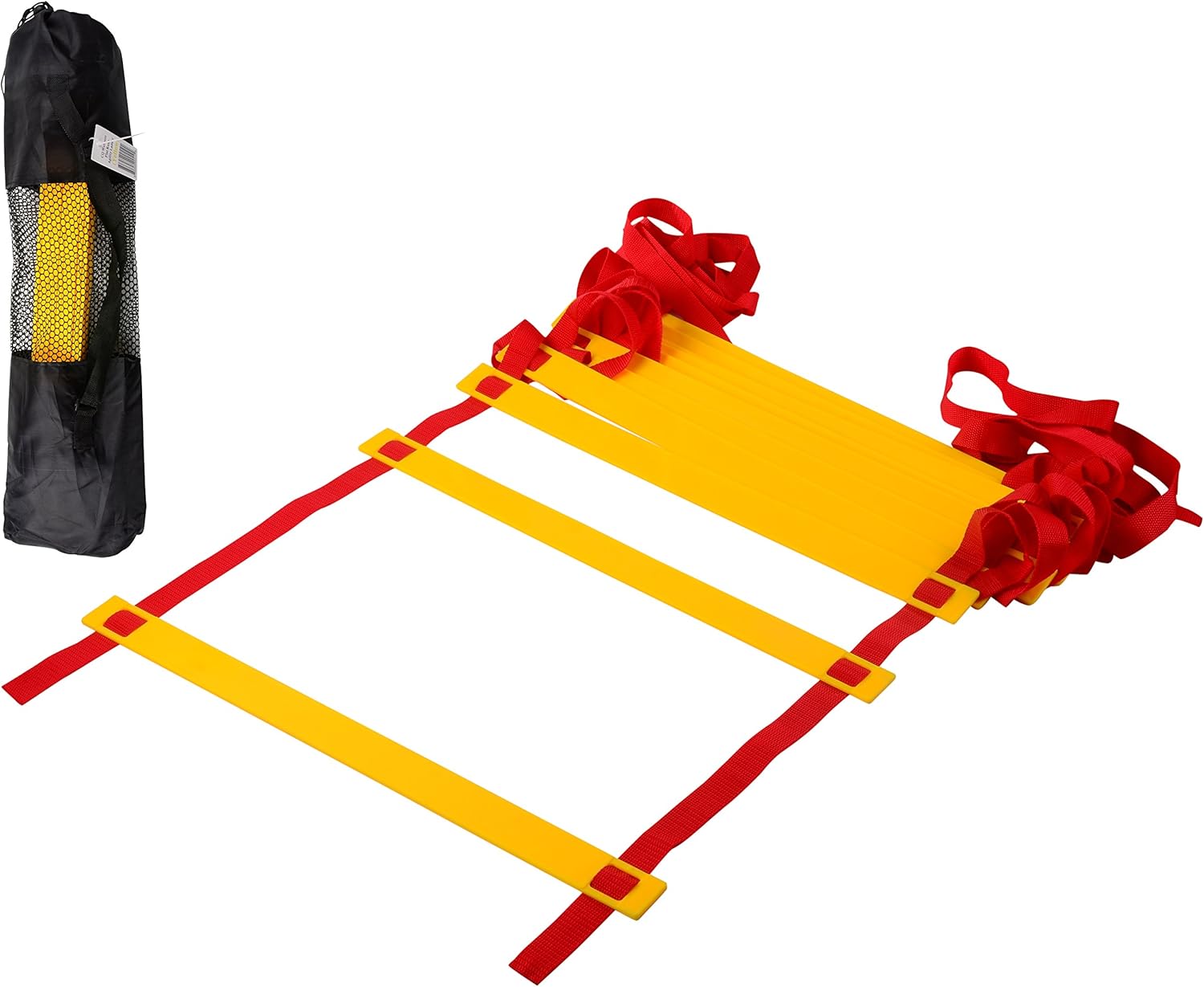 CQ Wellness AL1YL Adjustable Flat Rung Agility Ladder with
