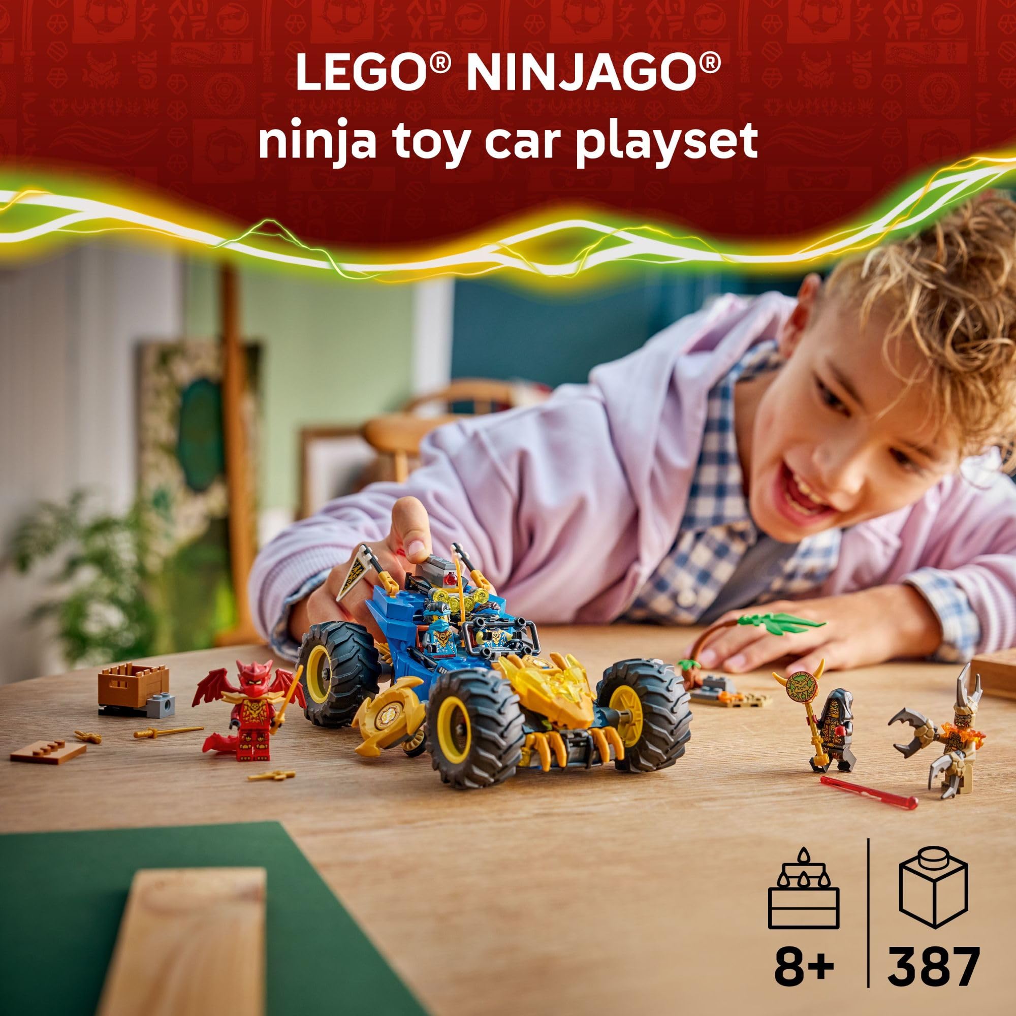 Amazon.com: LEGO NINJAGO Jay's Transforming Car 71856 | Building