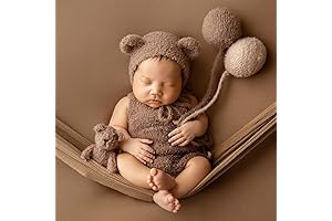 Newborn Photo Props - 6PCS Crochet Knitted Boy Outfits for Picture Perfect Memories