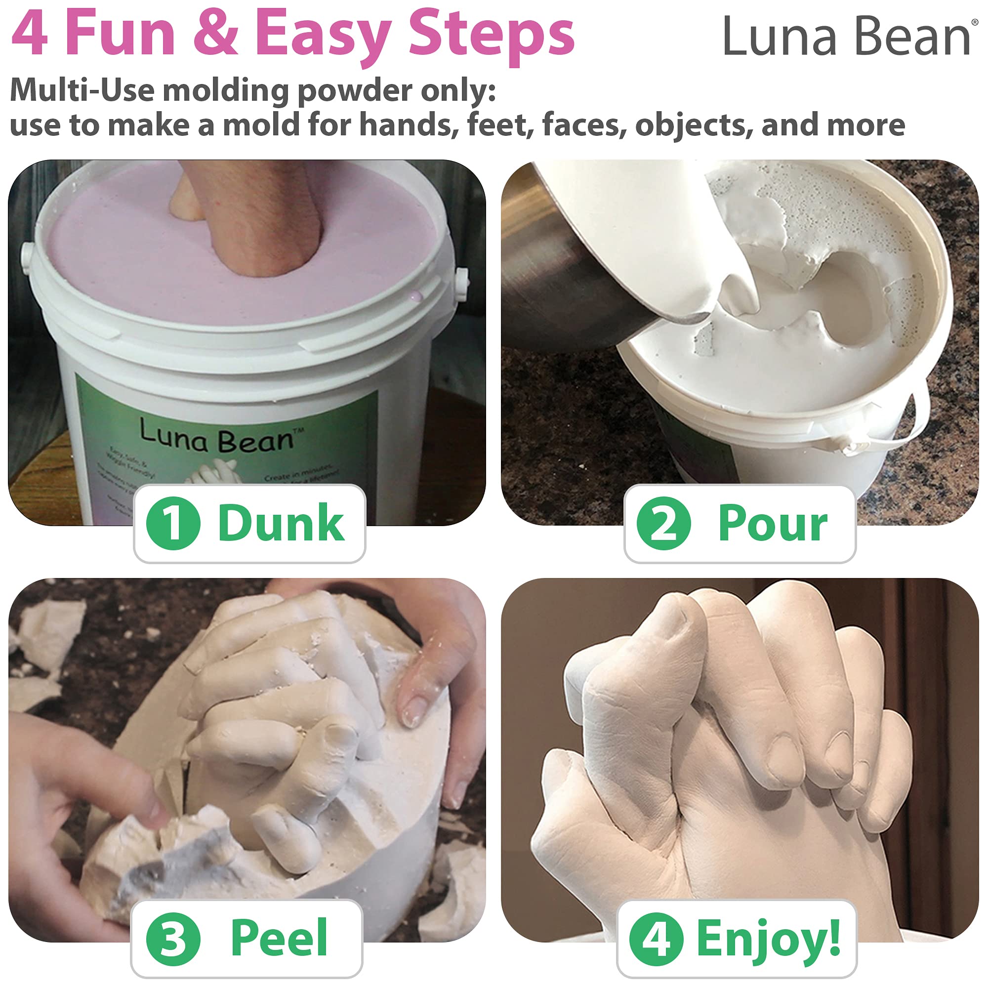 Alginate Molding Powder Refill for Hand Casting Kit NonToxic Casting