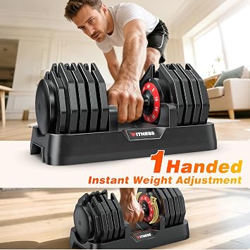 GIKPAL Adjustable Weight Bench for Home Gym with Adjustable Dumbbell Set