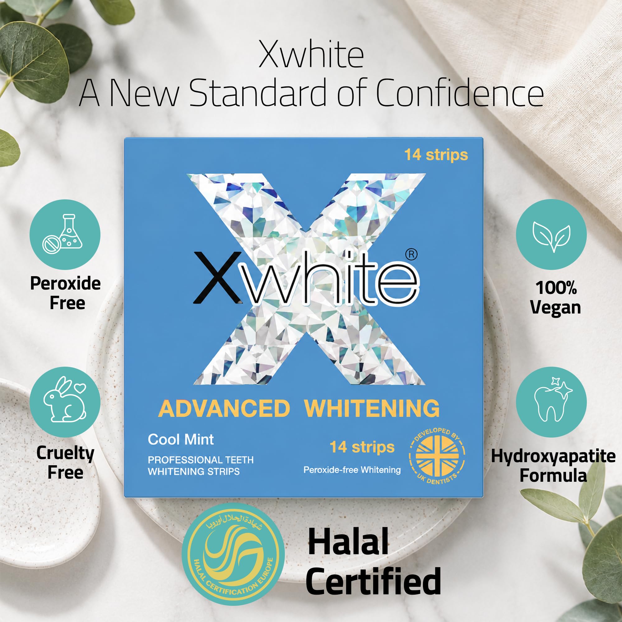 Amazon.com: Xwhite 7 Day Teeth Whitening Kit -14 Strips - Halal