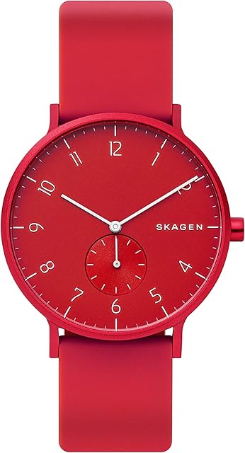 Zegarek Skagen Aaren dla kobiet, mechanizm kwarcowy, pasek silikonowy, ze stali szlachetnej lub skórzany