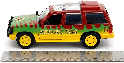Miniatura 3 de Jada Jurassic Park 1:32 1993 Ford Explorer - Coche fundido a presión, juguetes para niños y adultos