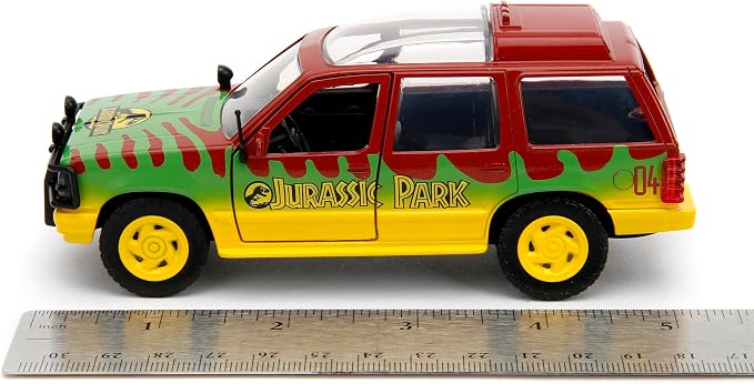 Jada Jurassic Park 1:32 1993 Ford Explorer Die-Cast Car, Toys for Kids and Adults miniatura 3