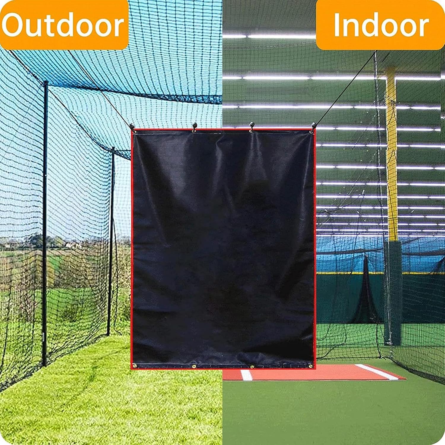 Baseball Backstop Heavy Duty Baseball Pitching Backstop Batting Backstop for