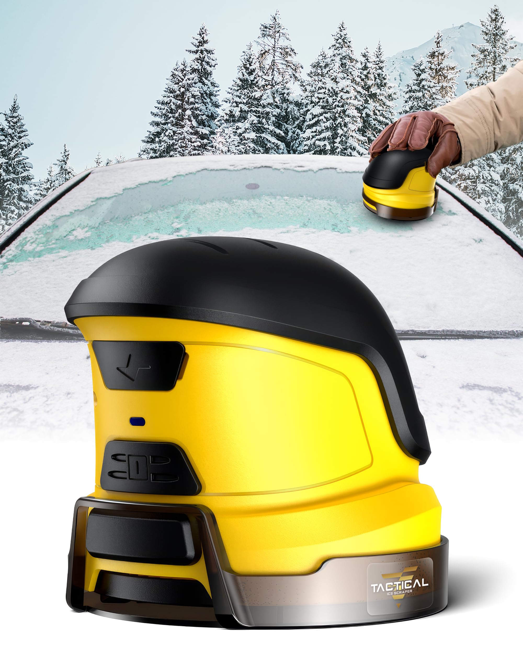 Tactical Ice Scraper Electric Ice Scrapers for Car Windshield with Motorized Rotating Disc Rechargeable Cordless Scratch Free Best Ice Scrapper and Car Snow Remover Tool for Winter Driving-image-33