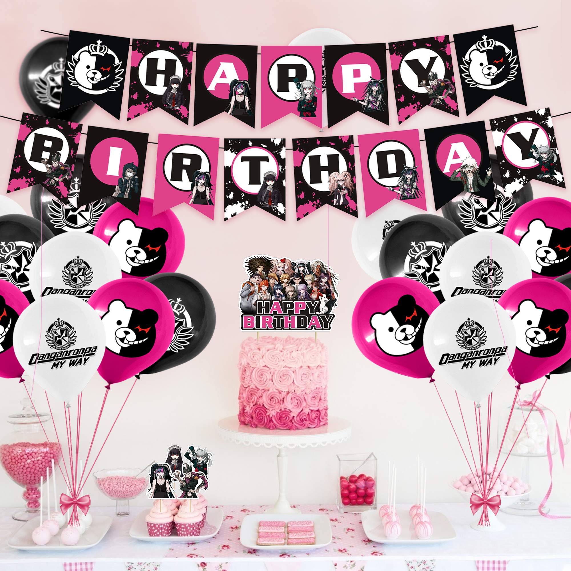 141 Pcs Anime Party Decorations Set, Anime Theme Birthday Supplies