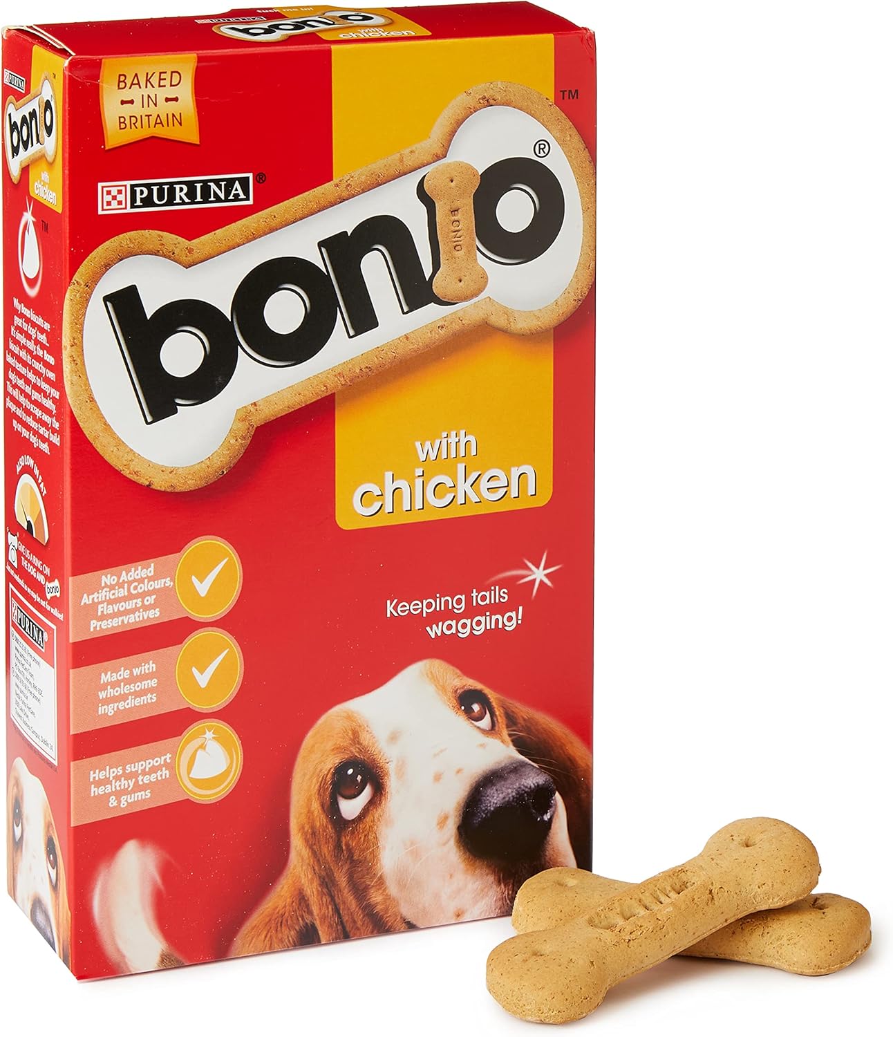 Bonio Biscuits Dog Food Chicken Flavour 650 g (Pack of 5) Amazon.co